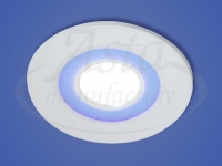 Светильник LED X-002, LY 206 B, 6+2 W, d 110х90, 6000 K, cиний