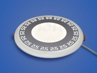 Светодиодный светильник 3-х режимный RMD 6+3 W, d 155х126, 4000 К (орнамент 25)